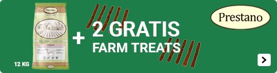 Prestano + 2 gratis farm treats snacks DOG